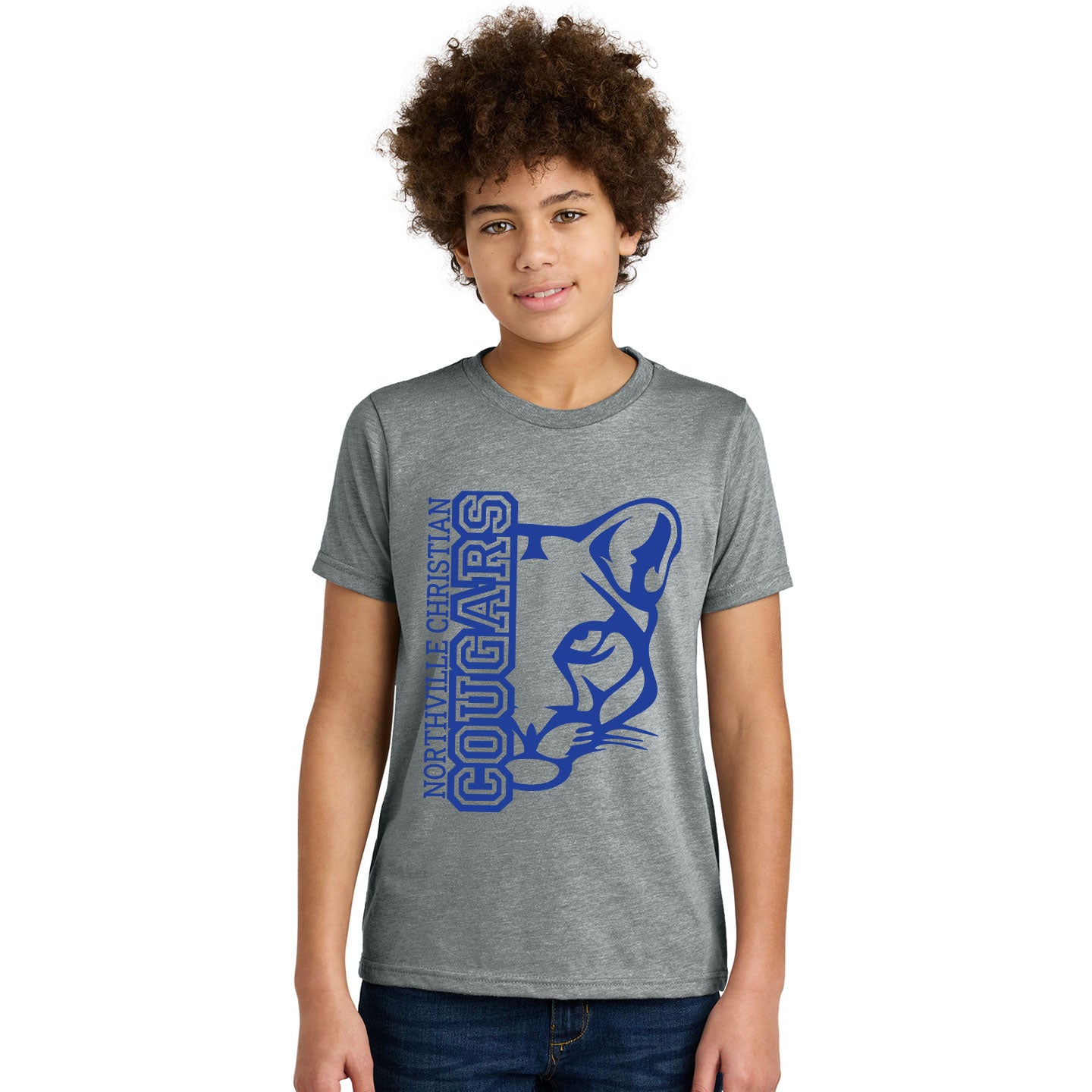 NVCS - Cougar Face Youth Blend T-Shirt