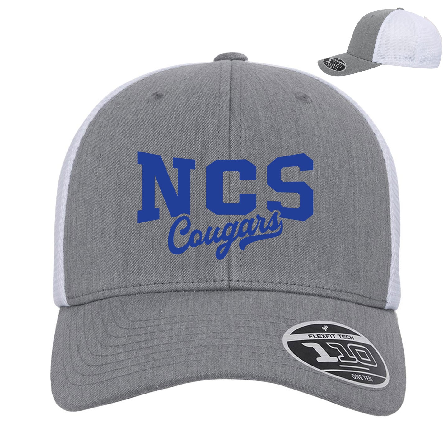 NCS Cougars -  Flexfit 110M Trucker Mesh-Back Snapback Cap Embroidery