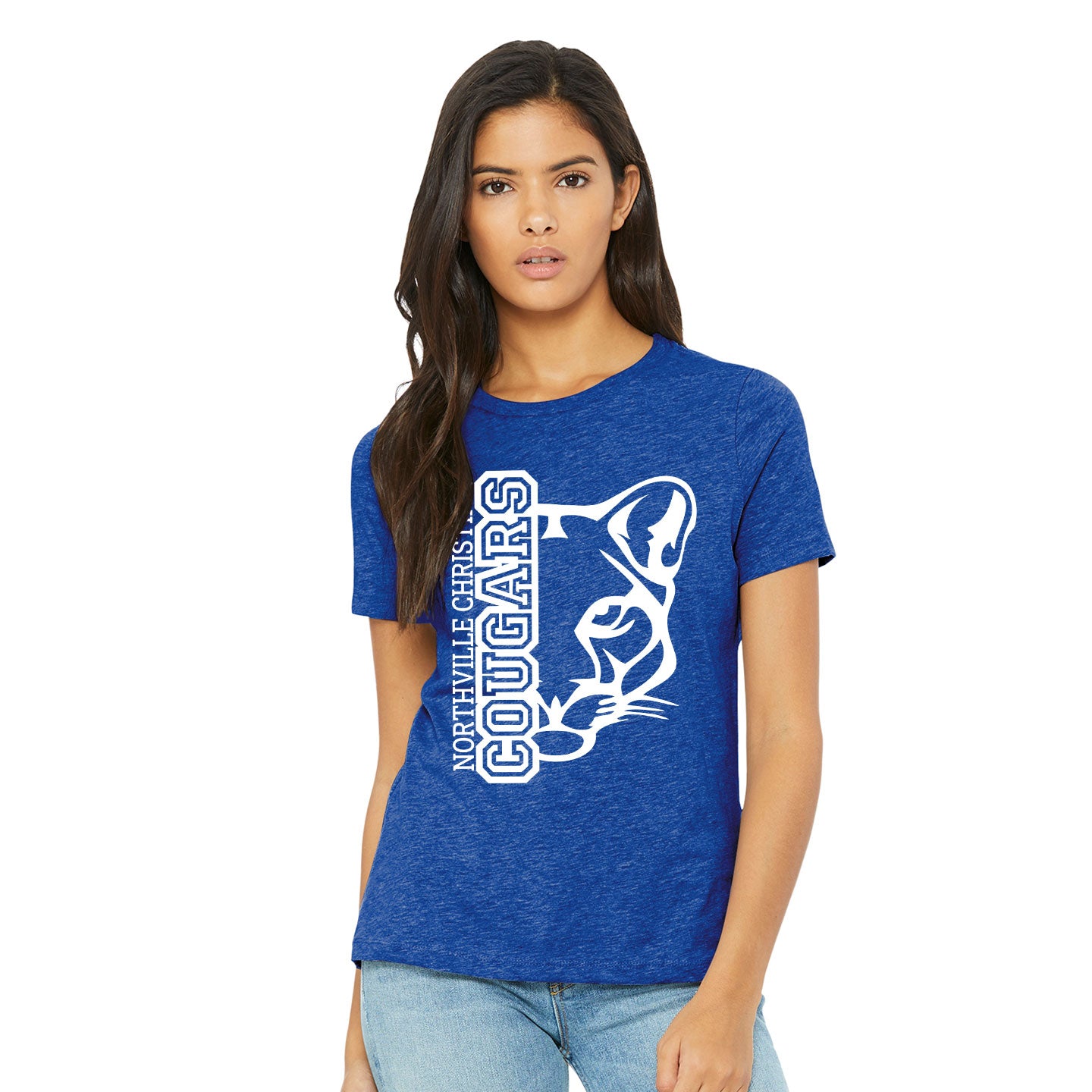 NVCS - Cougar Face Relaxed Womens Tee