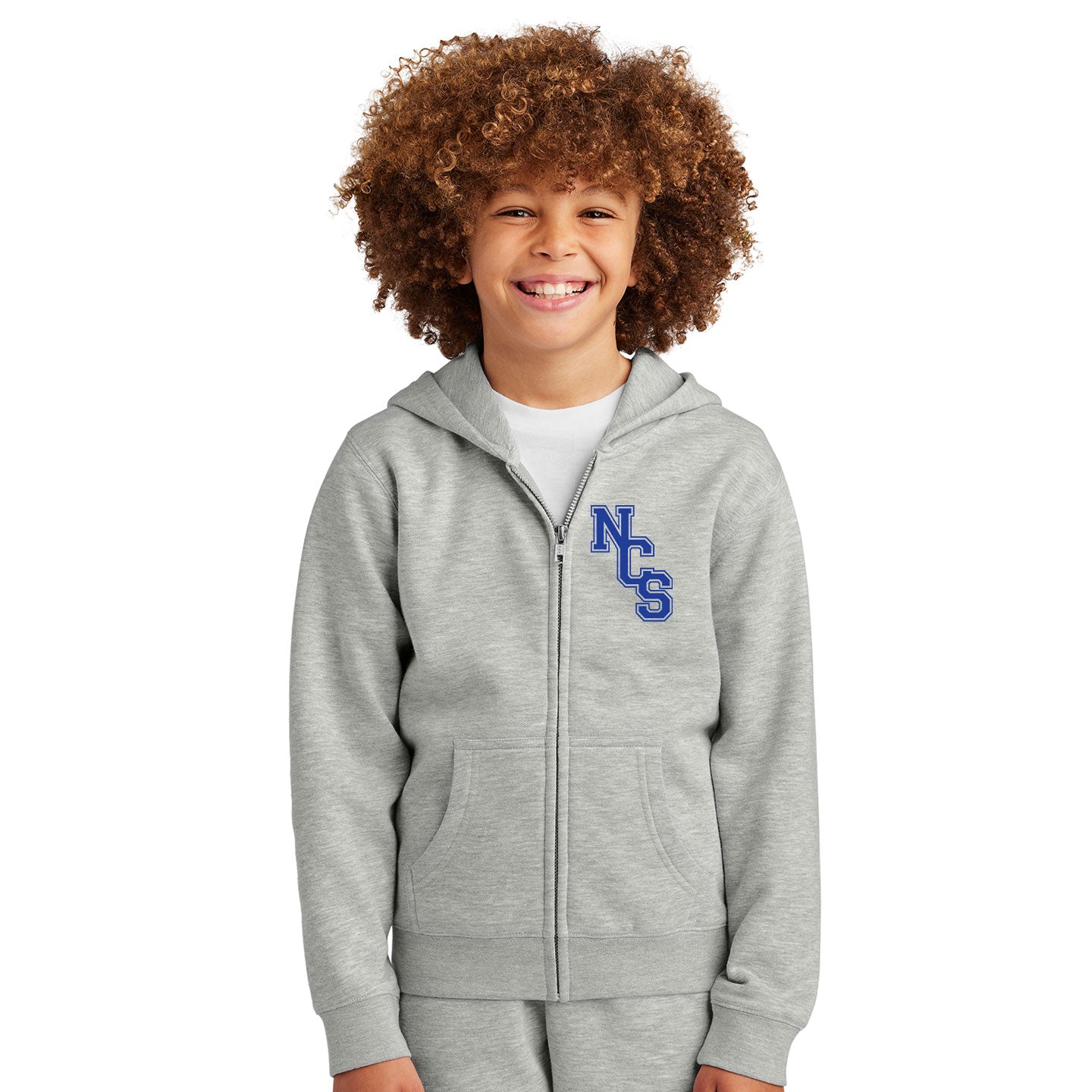 NVCS - NCS District Embroidered Youth V.I.T. Fleece Full Zip Hoodie