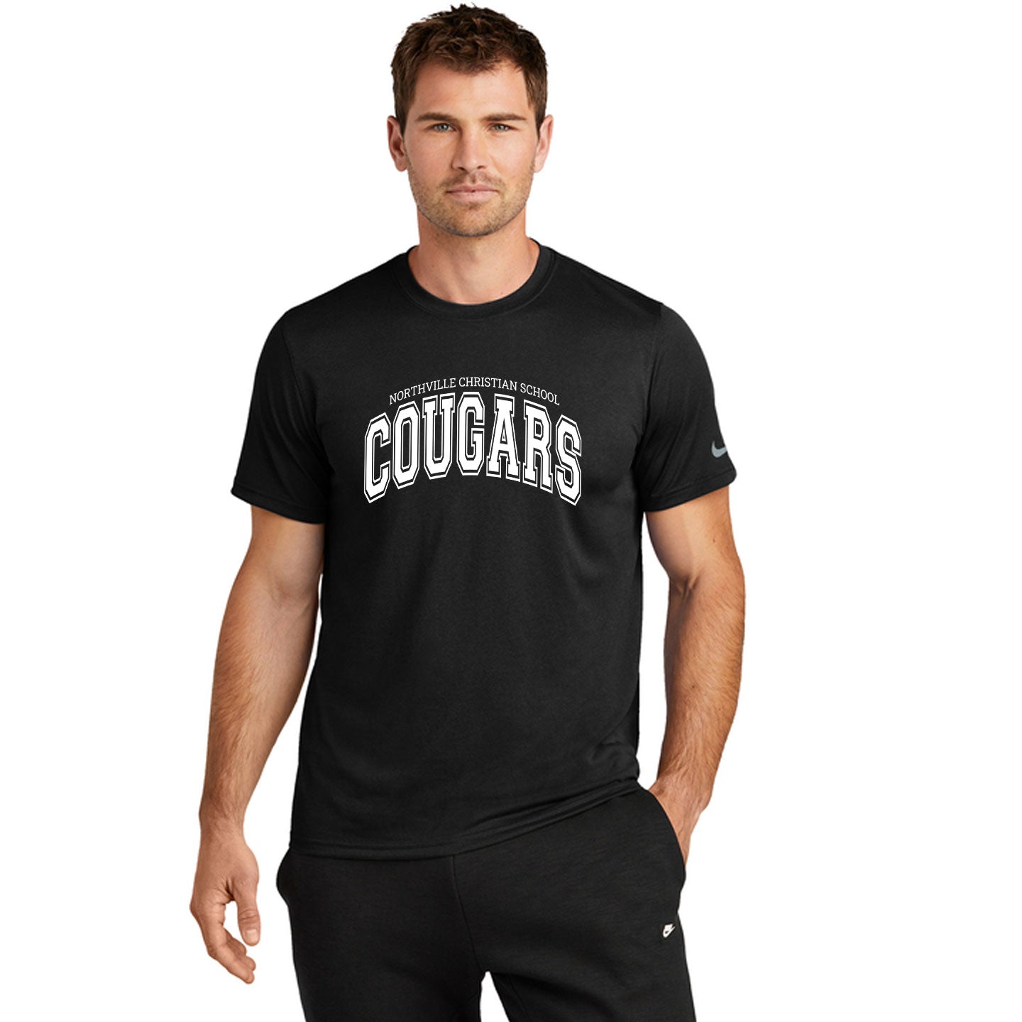 Cougar Wordmark Adult Nike rLegend Tee