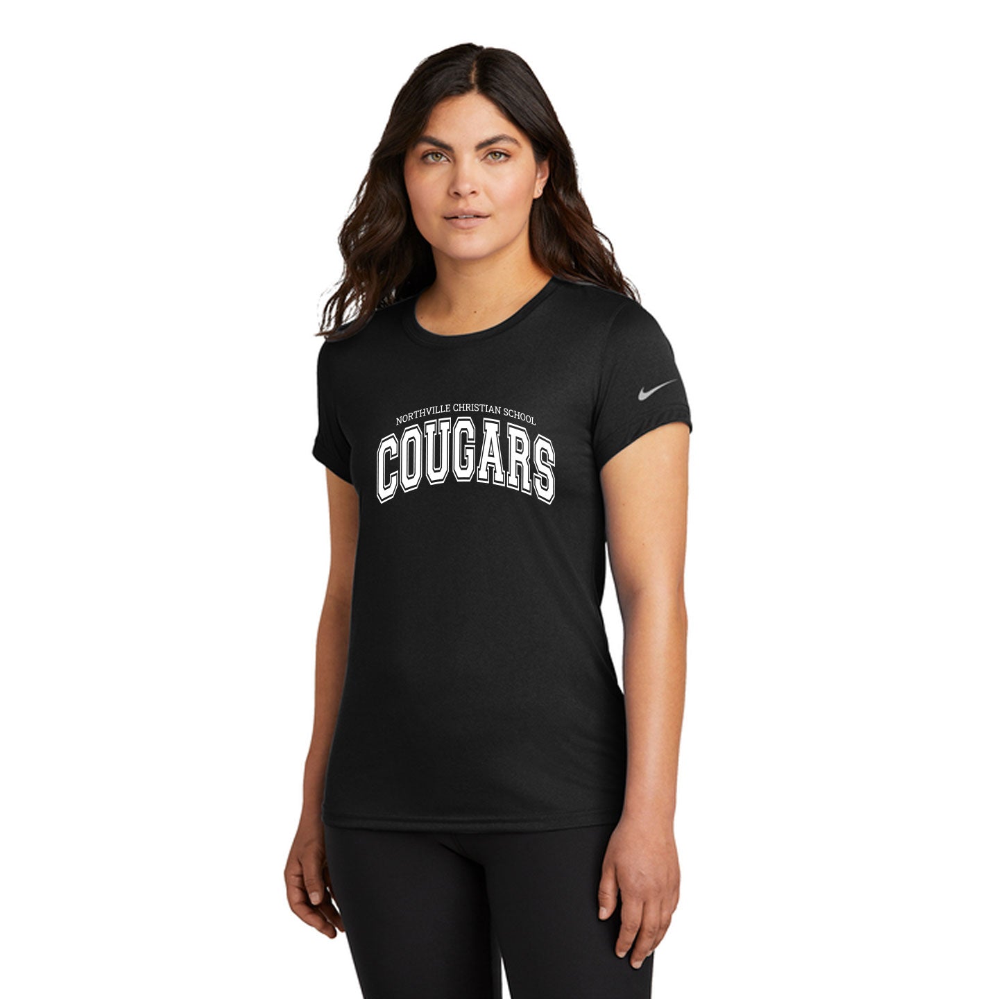 Cougar Wordmark Womens Nike rLegend Tee