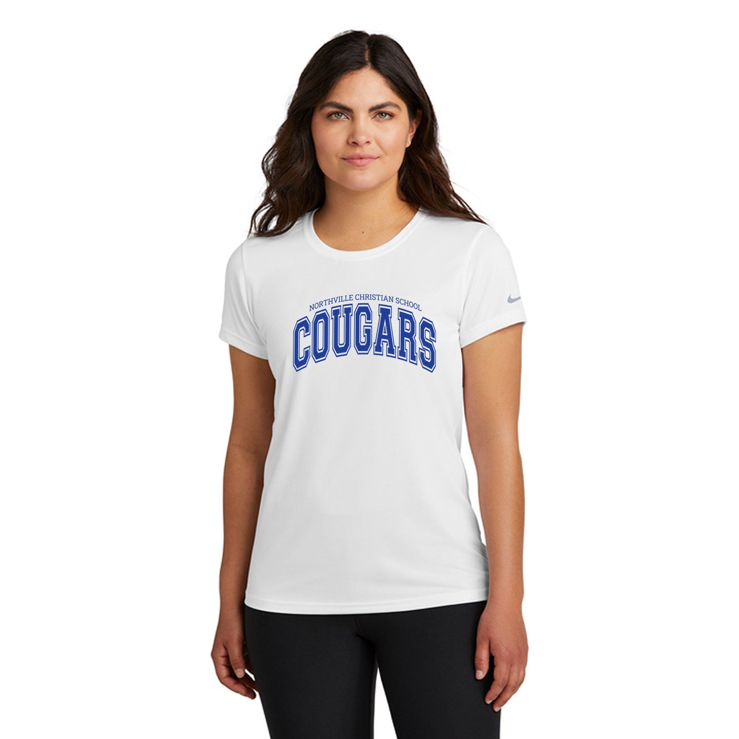 Cougar Wordmark Womens Nike rLegend Tee