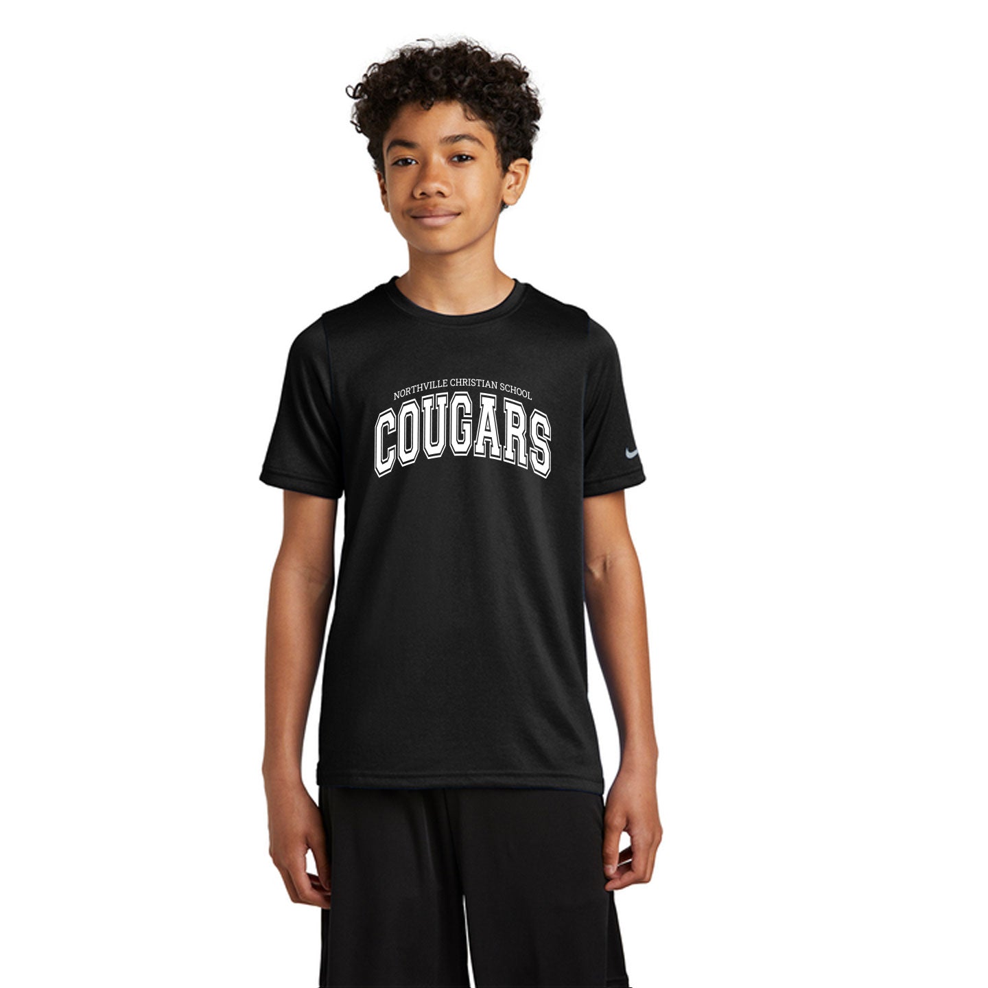 NVCS - Cougars Wordmark Youth Nike rLegend Tee