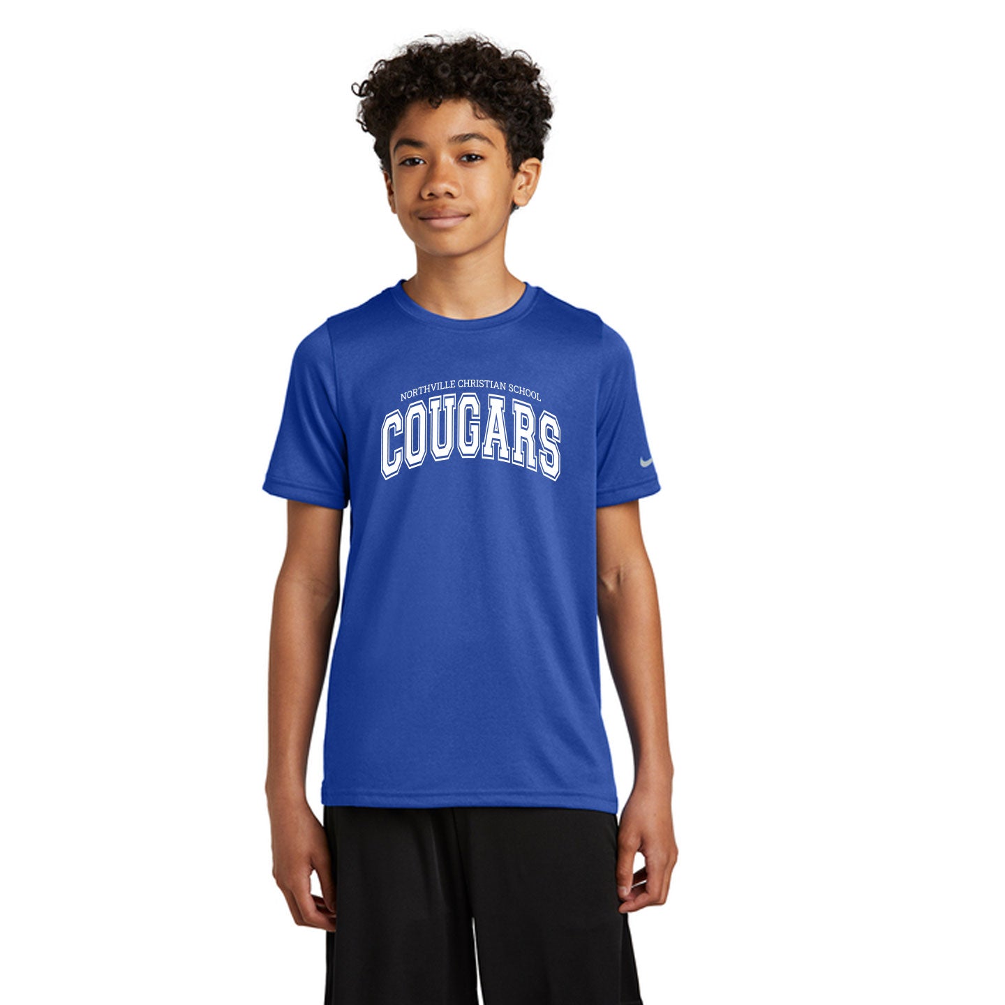 NVCS - Cougars Wordmark Youth Nike rLegend Tee