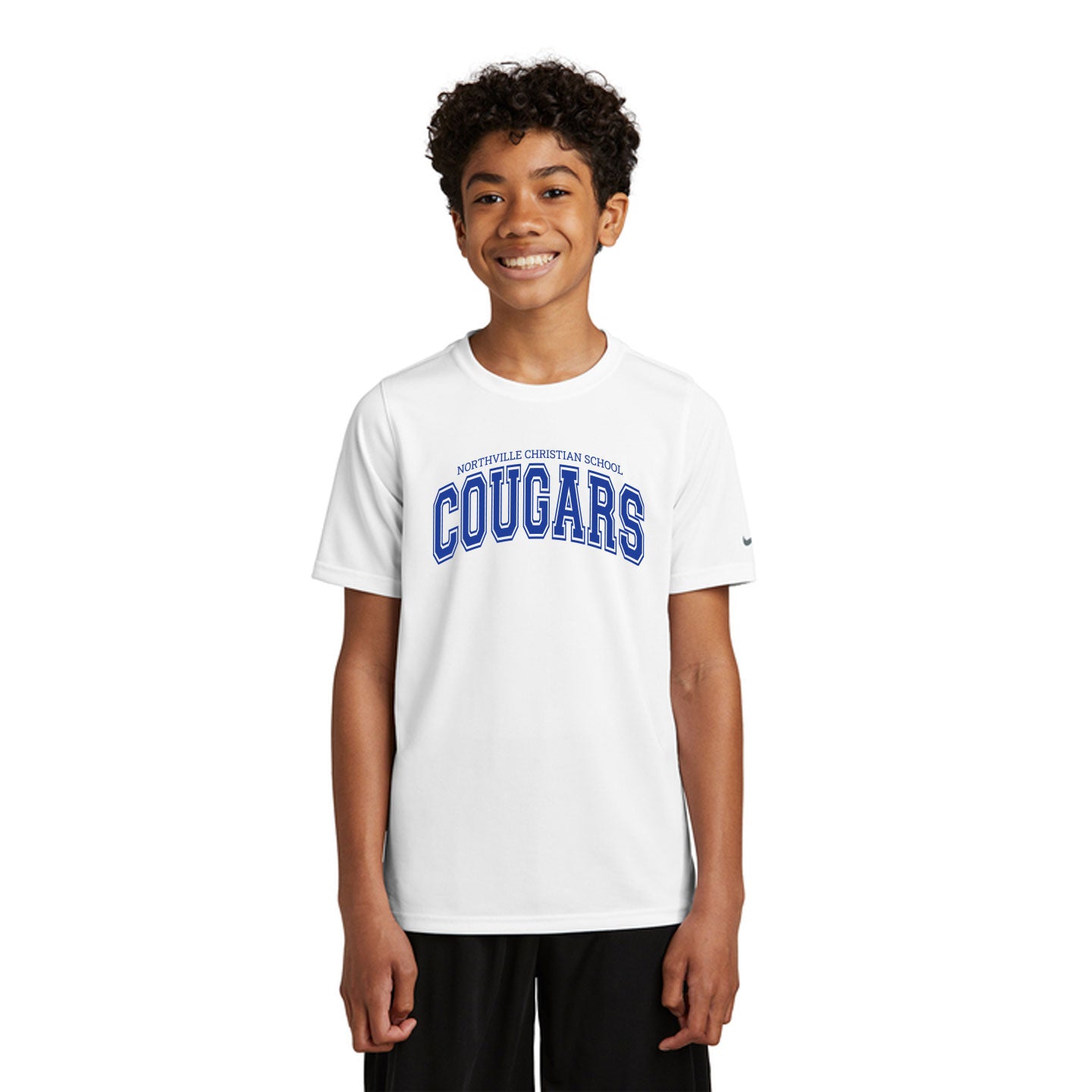 NVCS - Cougars Wordmark Youth Nike rLegend Tee