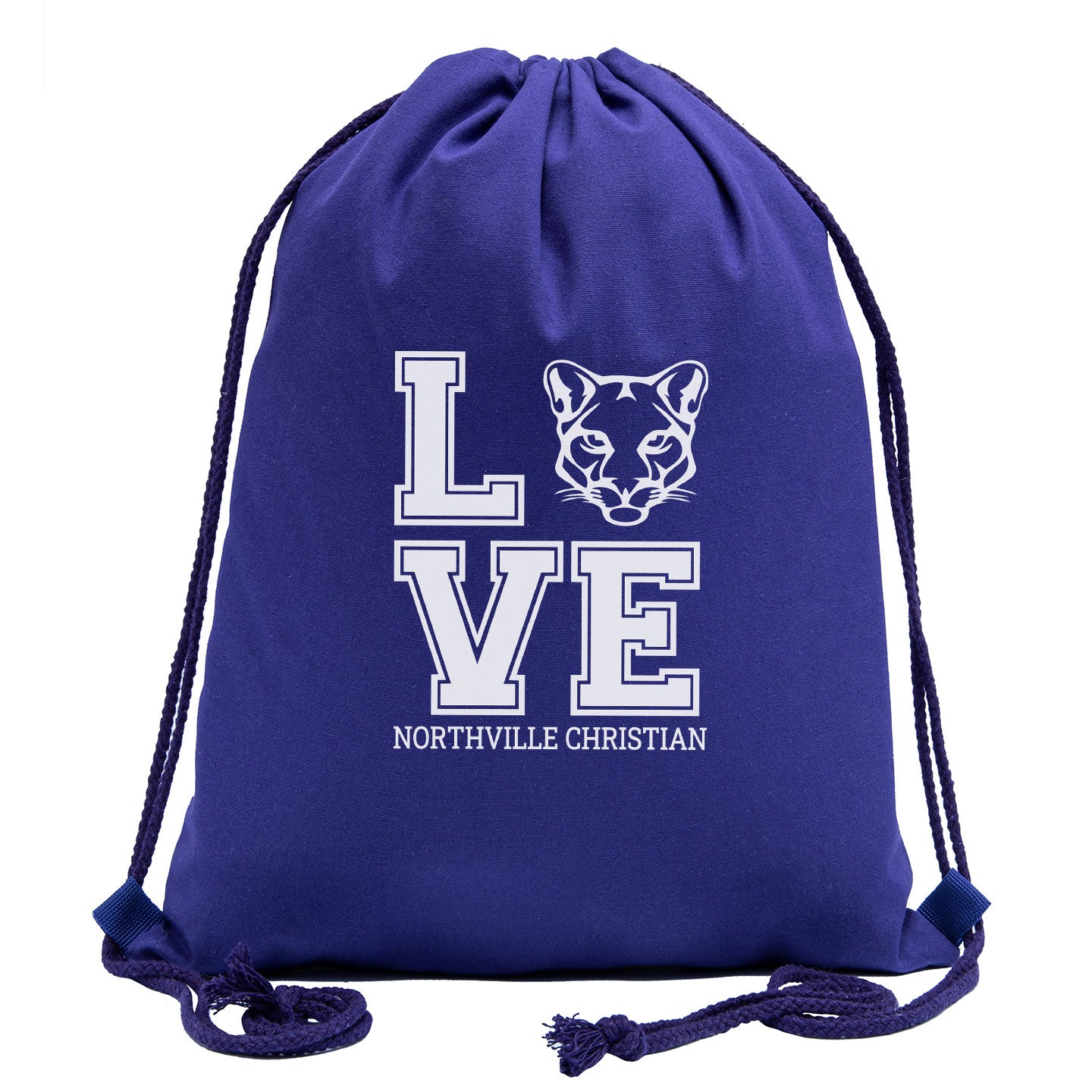 NVCS - Cougar Love Cotton Draw String Bag
