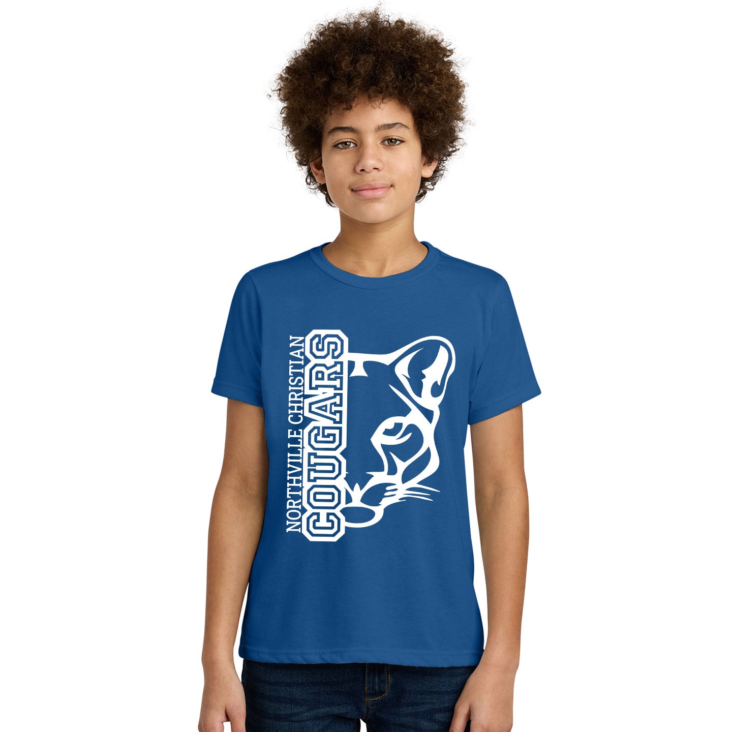 NVCS - Cougar Face Youth Blend T-Shirt