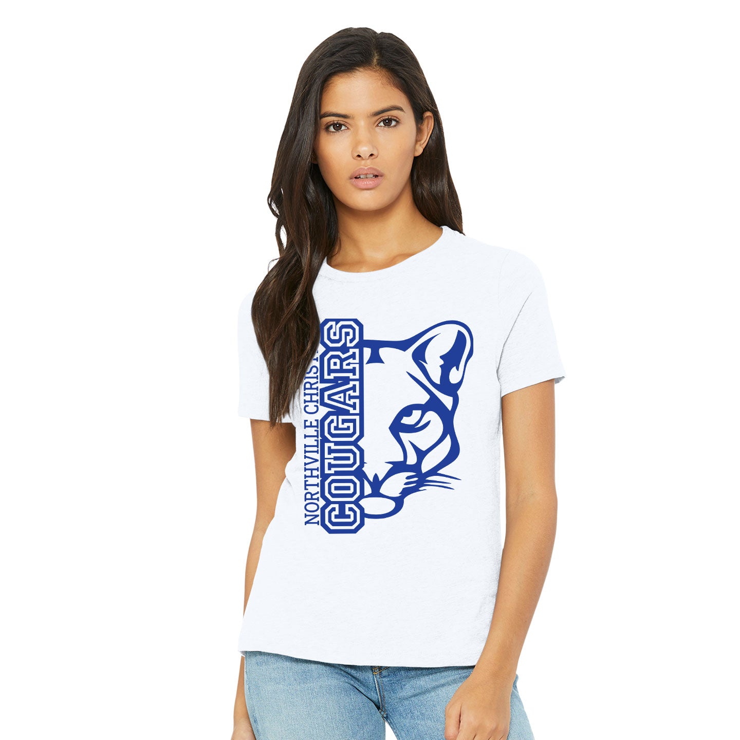 NVCS - Cougar Face Relaxed Womens Tee