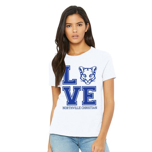 NVCS - Cougar Love Relaxed Womens Tee