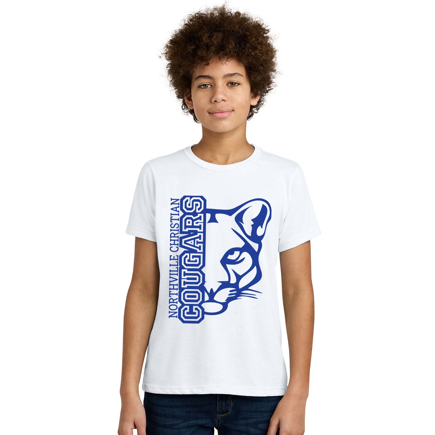 NVCS - Cougar Face Youth Blend T-Shirt