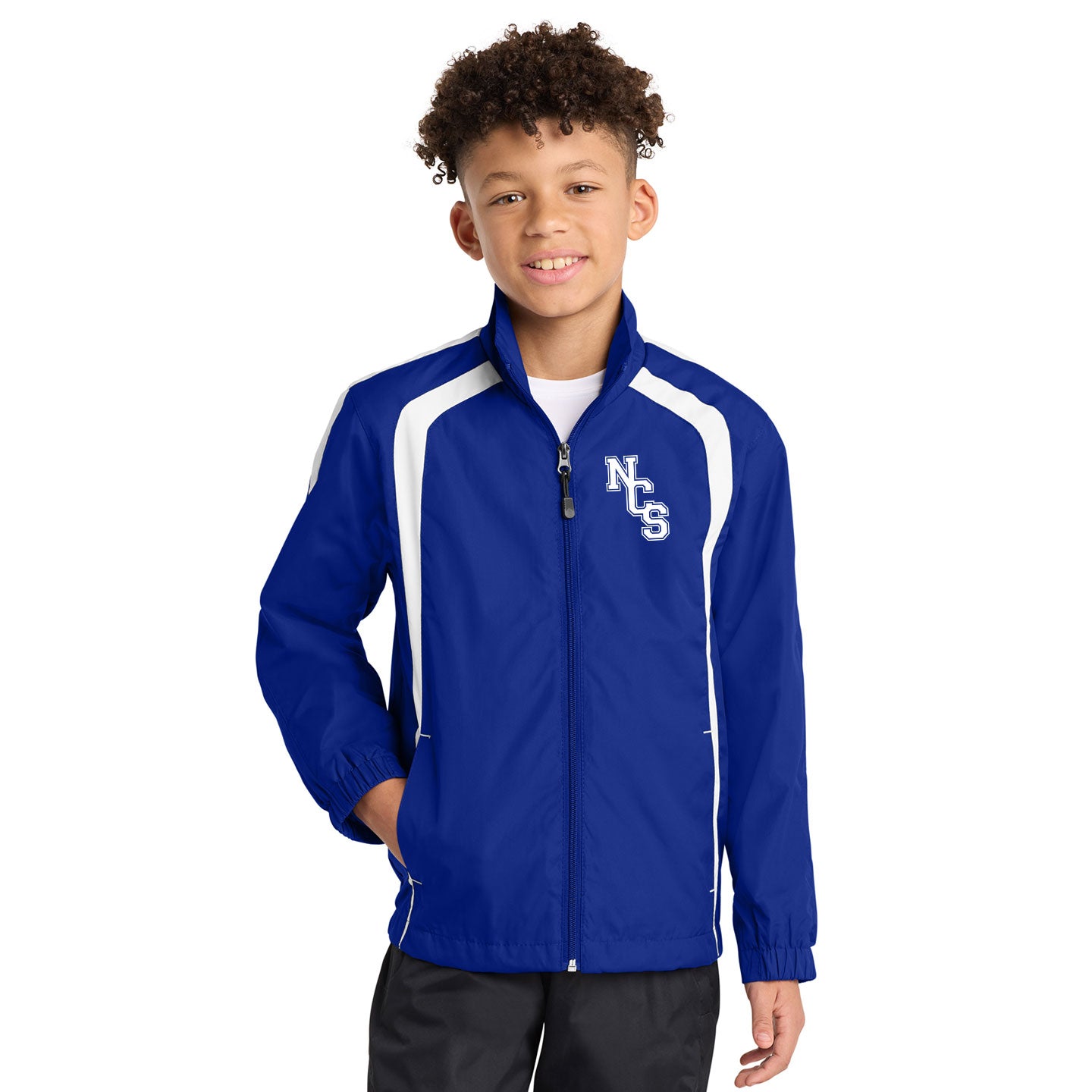 NCS Youth Sport Tek Embroidered Color Block Raglan Jacket
