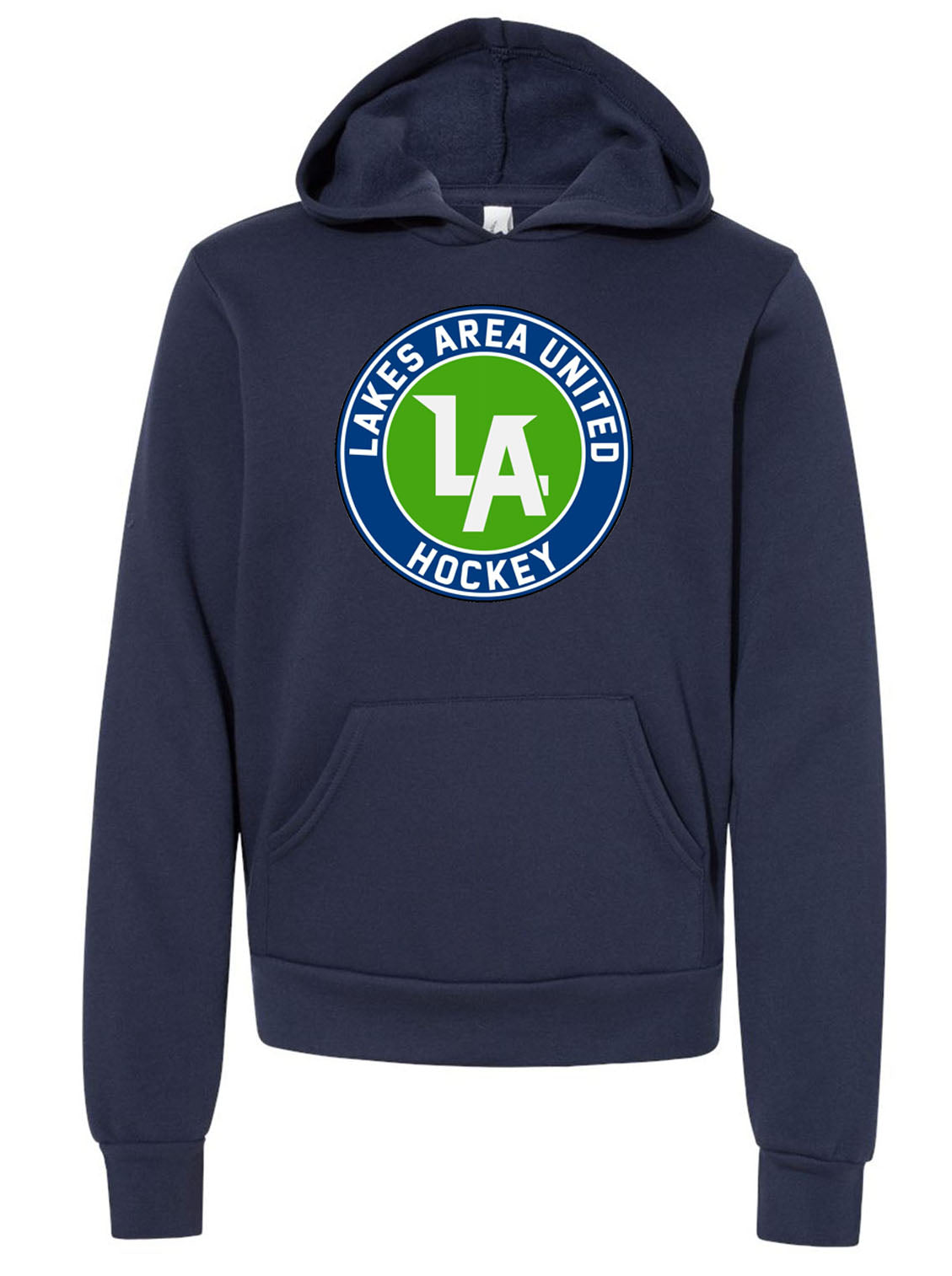 Lakes United Hockey Bella + Canvas Youth Cotton/Polyester Fleece Hooded Sweatshirt