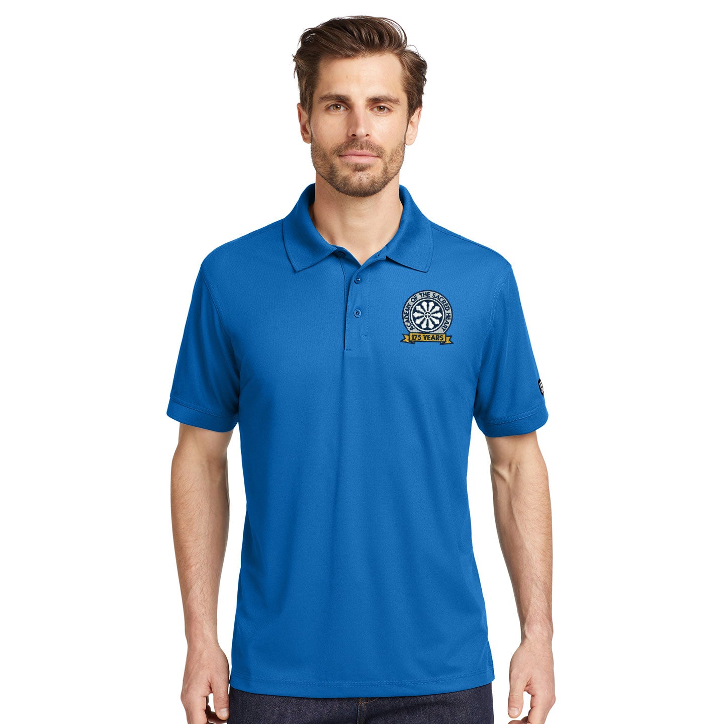 ASH -  Embroidered 175 Years Men's OGIO Caliber Performance Polo