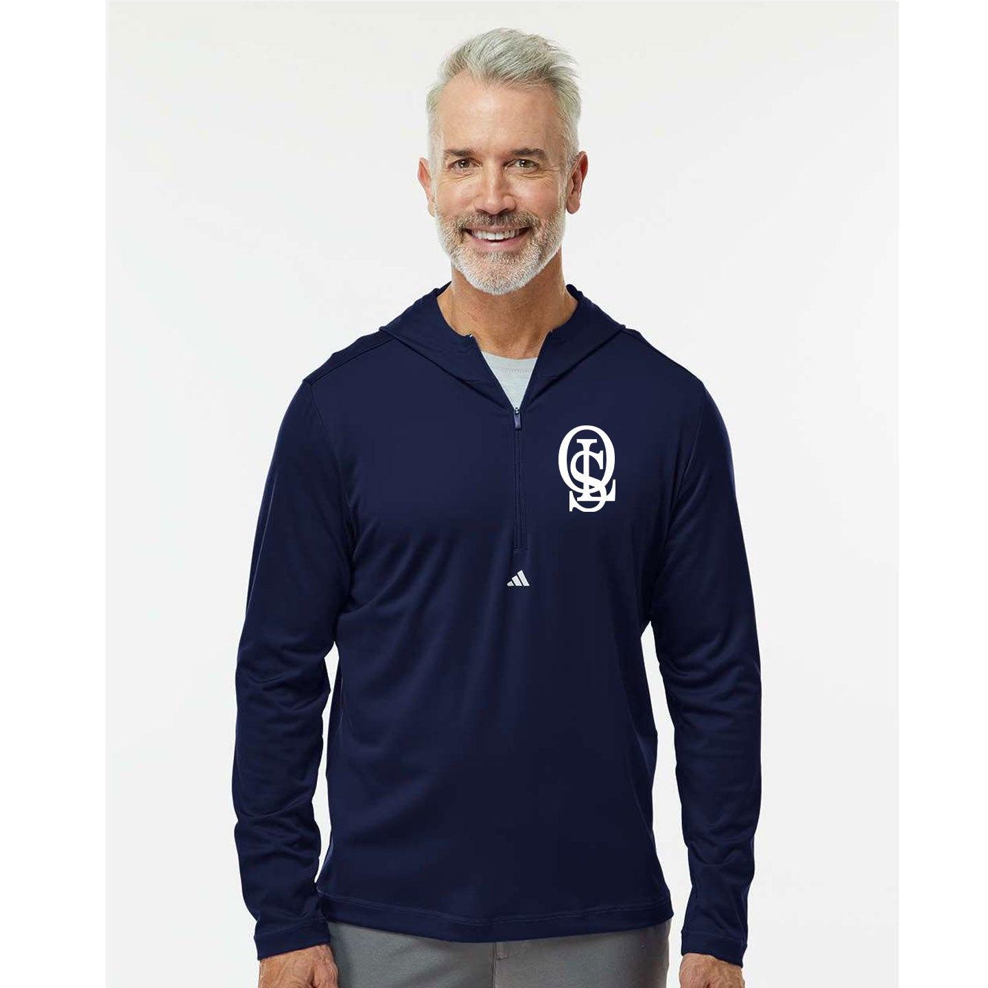 OLS Logo Adidas Lightweight Hooded Quarter-Zip Pullover