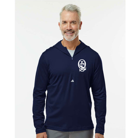 OLS Logo Adidas Lightweight Hooded Quarter-Zip Pullover