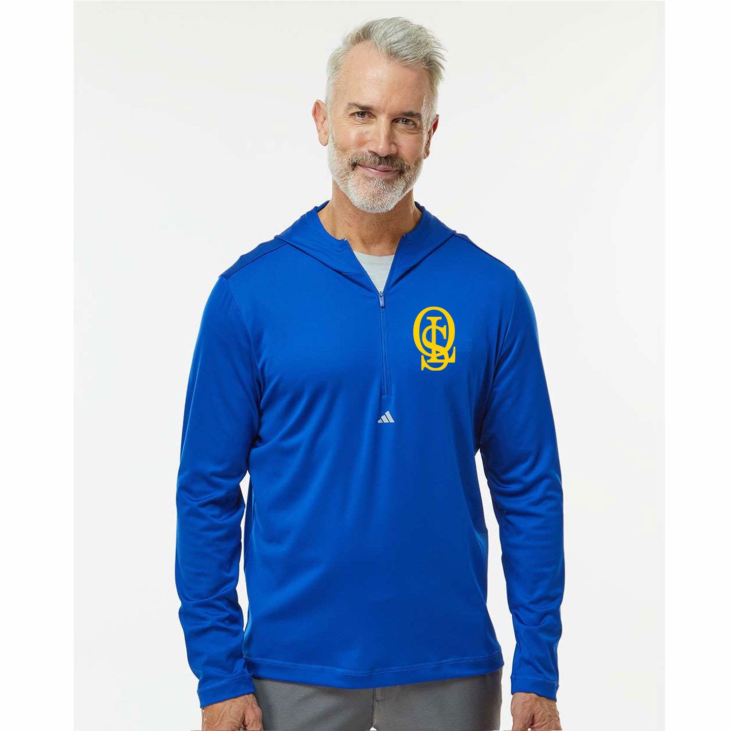 OLS Logo Adidas Lightweight Hooded Quarter-Zip Pullover