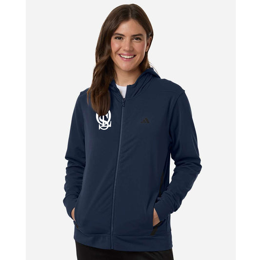 OLS Logo Adidas Women's Fleece Full-Zip Hooded Sweatshirt