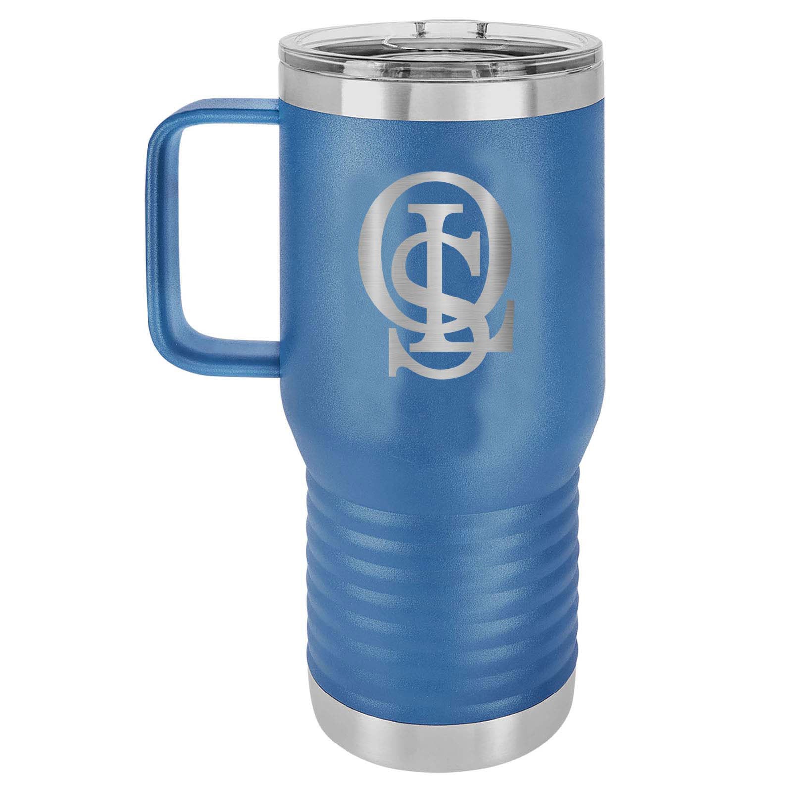 OLS Laser Engraved 20oz Travel Tumbler with Handle - Mato & Hash