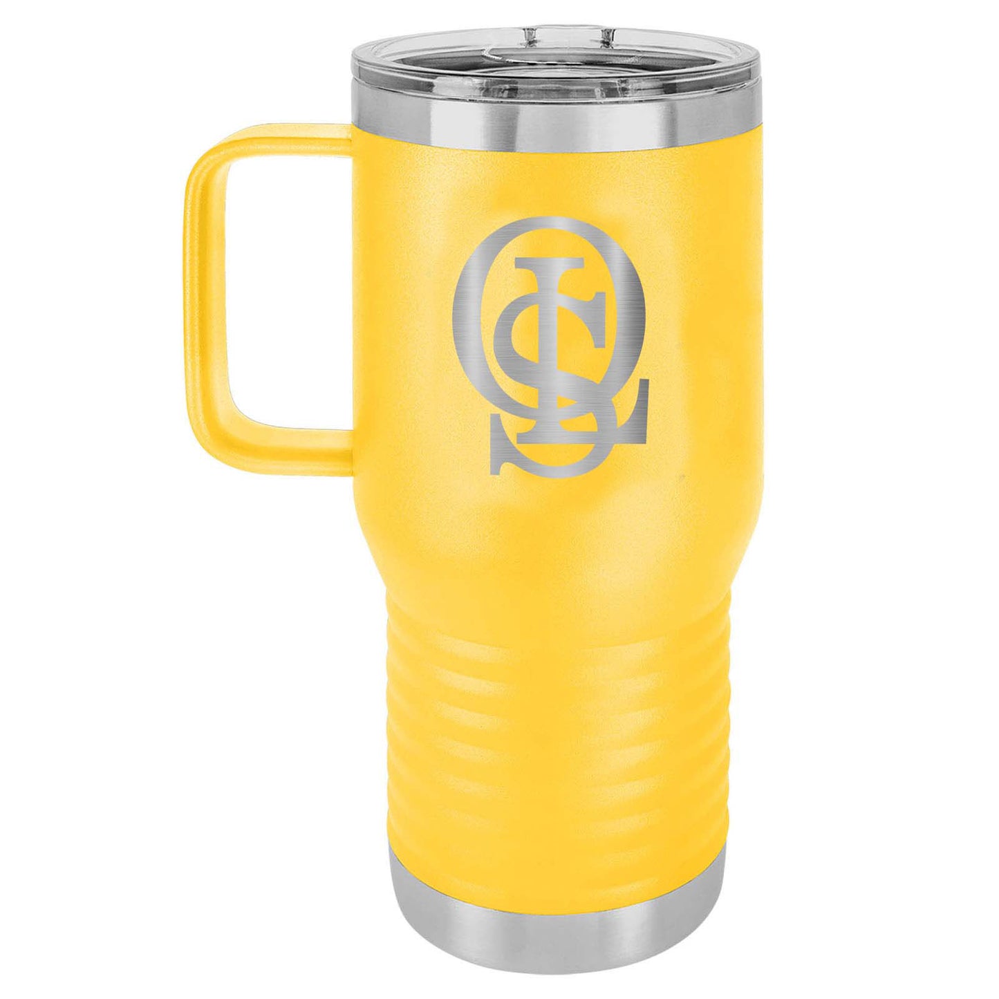 OLS Laser Engraved 20oz Travel Tumbler with Handle - Mato & Hash