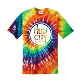 New City School -  Circle Print  - Port & Company Tie Dye Youth Tee