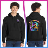 Domino Effect Apparel - In My Trashy Era Printed Port & Co Pullover Hoodie