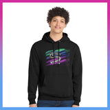 Domino Effect Apparel - Be The Domino Effect Printed Port & Co Pullover Hoodie