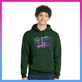 Domino Effect Apparel - Be The Domino Effect Printed Port & Co Pullover Hoodie