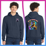 Domino Effect Apparel - In My Trashy Era Printed Port & Co Pullover Hoodie