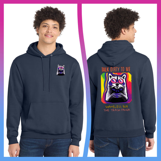 Domino Effect Apparel - Shameless Bob Printed Port & Co Pullover Hoodie