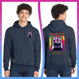 Domino Effect Apparel - Shameless Bob Printed Port & Co Pullover Hoodie