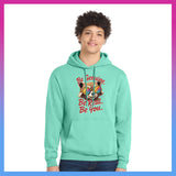 Domino Effect Apparel - Bob Be Genuine Printed Port & Co Pullover Hoodie