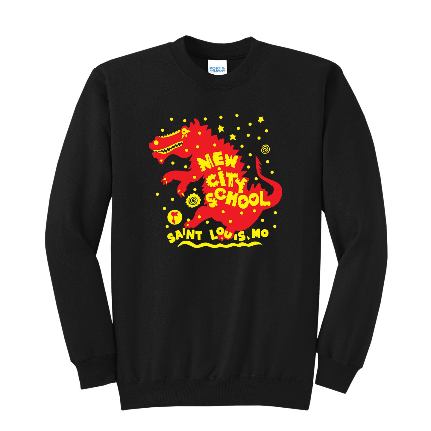 New City School - Dancing Driffin - Port & Company Core Fleece Crewneck Sweatshirt