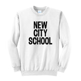 New City School - Stacked Design - Port & Company® Core Fleece Crewneck Sweatshirt