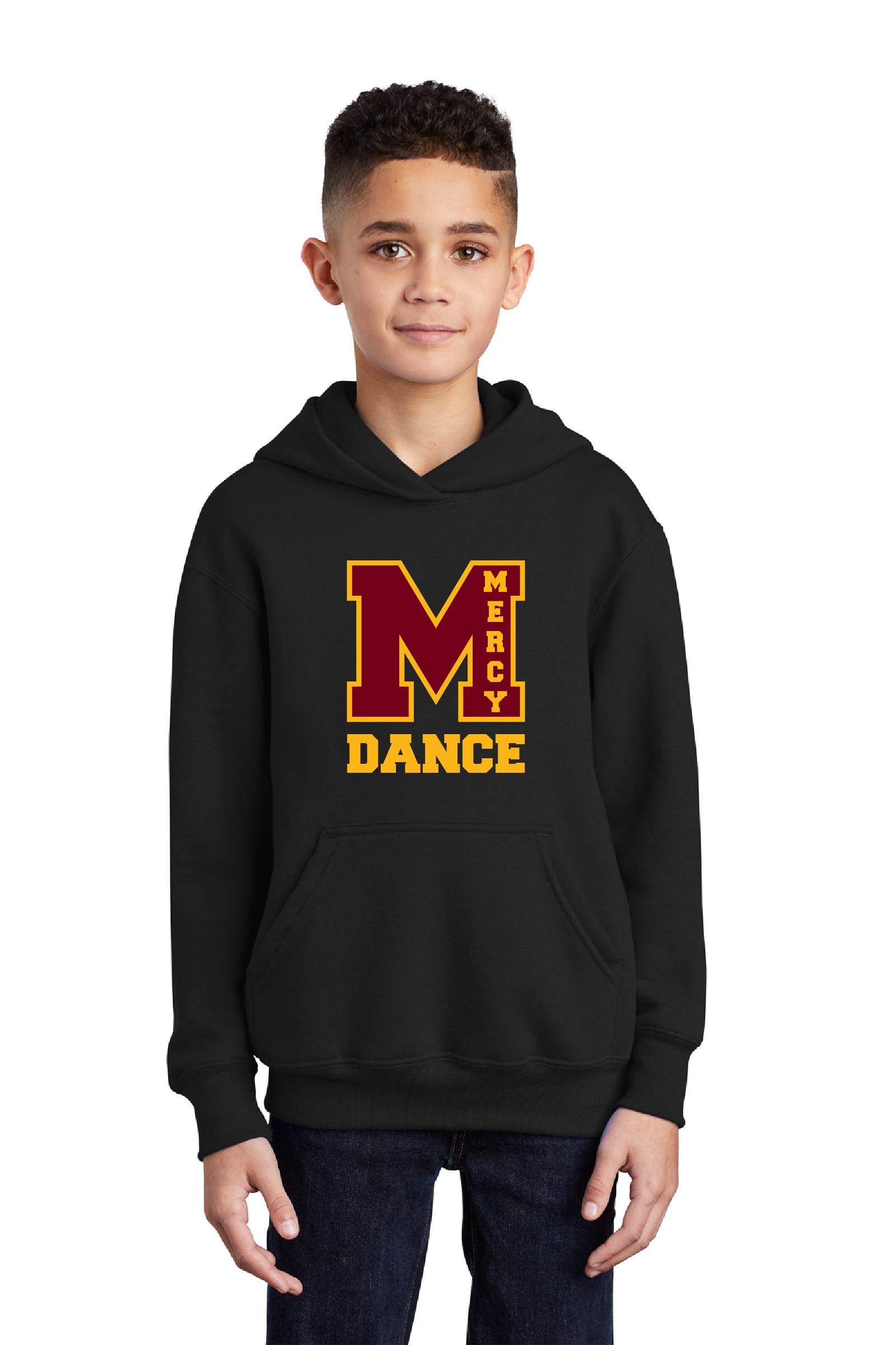 Mercy High School - Varsity Dance - Port & Company® Youth Core Fleece Pullover Hooded Sweatshirt