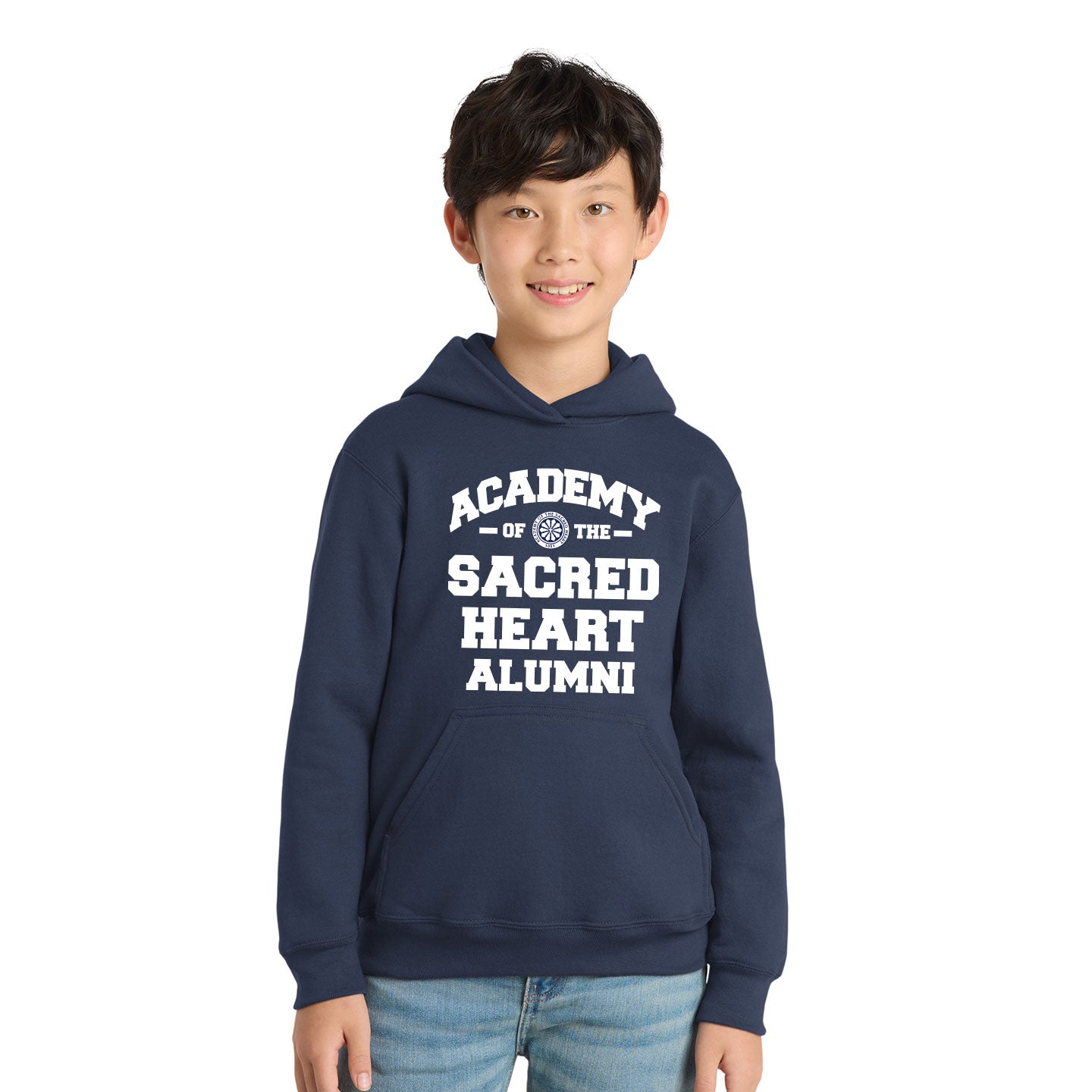 ASH - Printed Athletic ASH Family Youth  Port & Co Pullover Hoodie