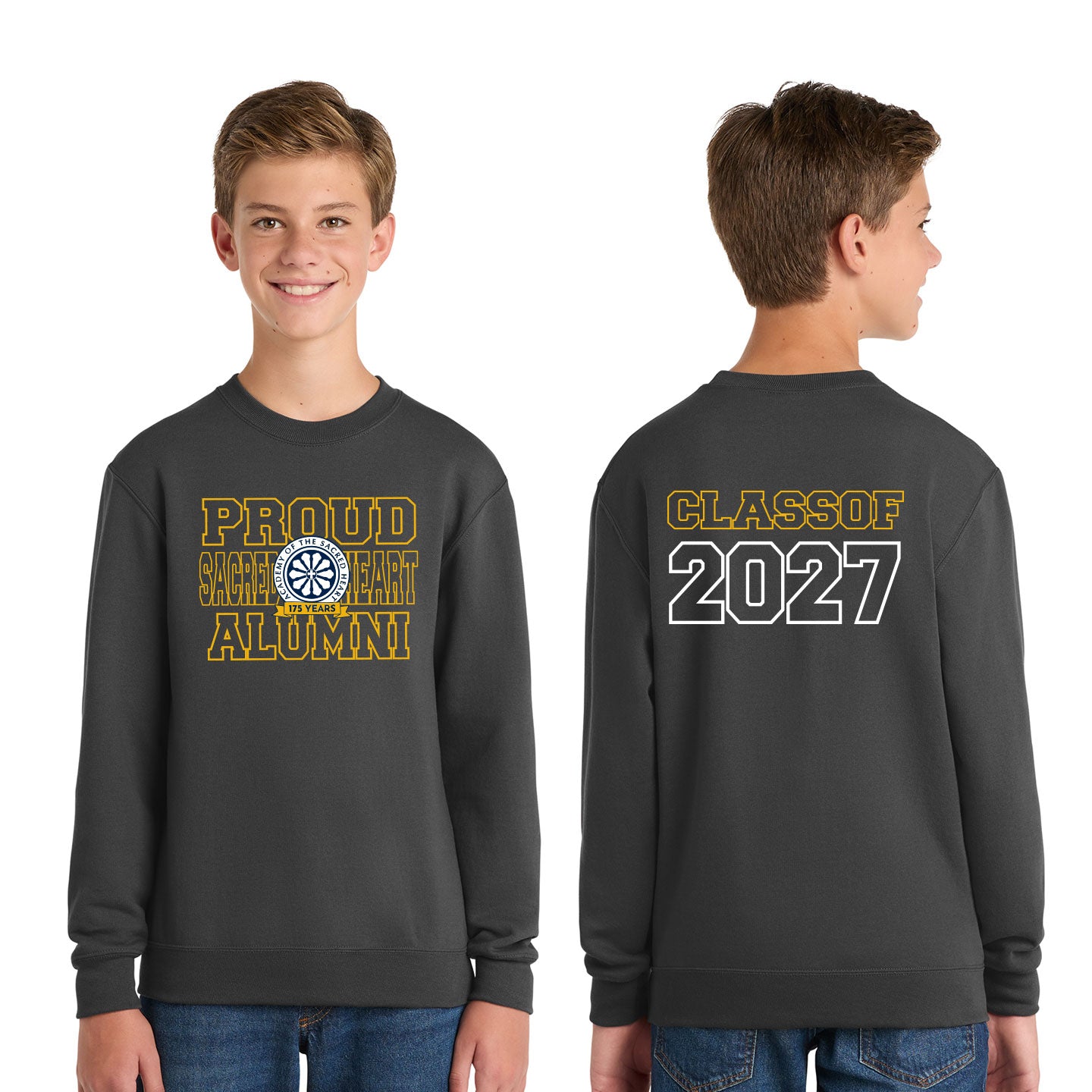 ASH - Printed Proud ASH Family Youth Port & Co Sweatshirt