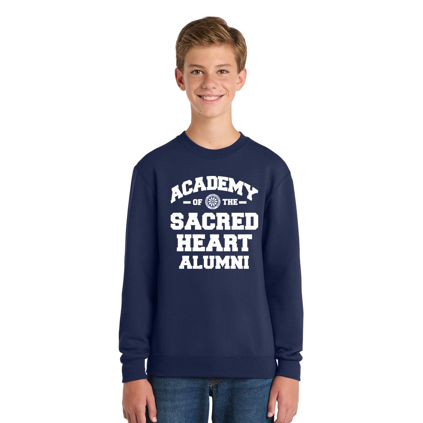 ASH - Printed Athletic ASH Family Youth Port & Co Sweatshirt