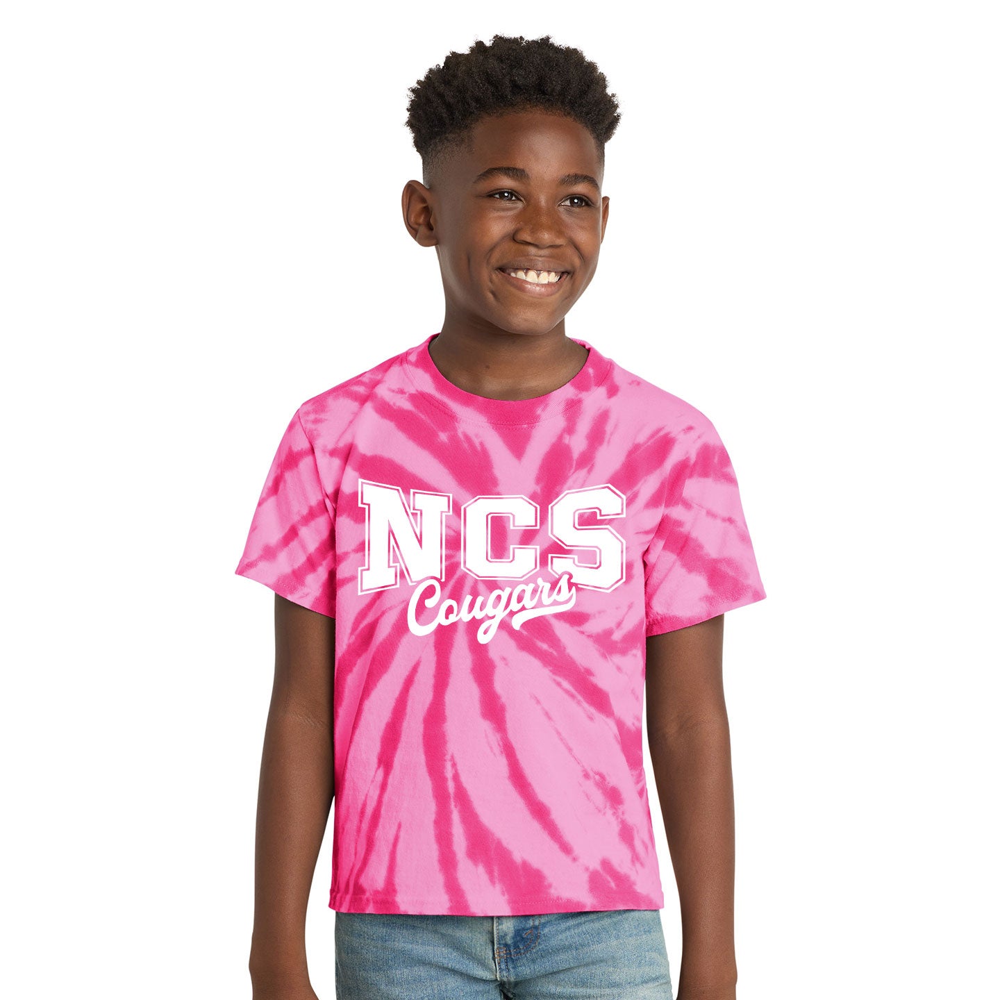 NVCS Northville Christian School Youth  Print Tie Dye Tee