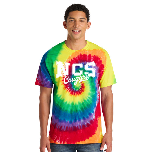 NVCS Northville Christian School Adult  Print Tie Dye Tee