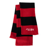 Detroit Stylin' Skate Club - Sportsman - Rugby-Striped Knit Scarf Embroidery