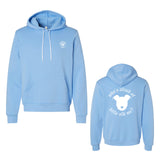 Peace Love and Paws Rescue - Whos Afraid of Little Old Me? Unisex Bella Sponge Fleece Hoodie