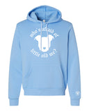 Peace Love and Paws Rescue - Whos Afraid of Little Old Me? Unisex Bella Sponge Fleece Hoodie