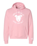 Peace Love and Paws Rescue - Whos Afraid of Little Old Me? Unisex Bella Sponge Fleece Hoodie