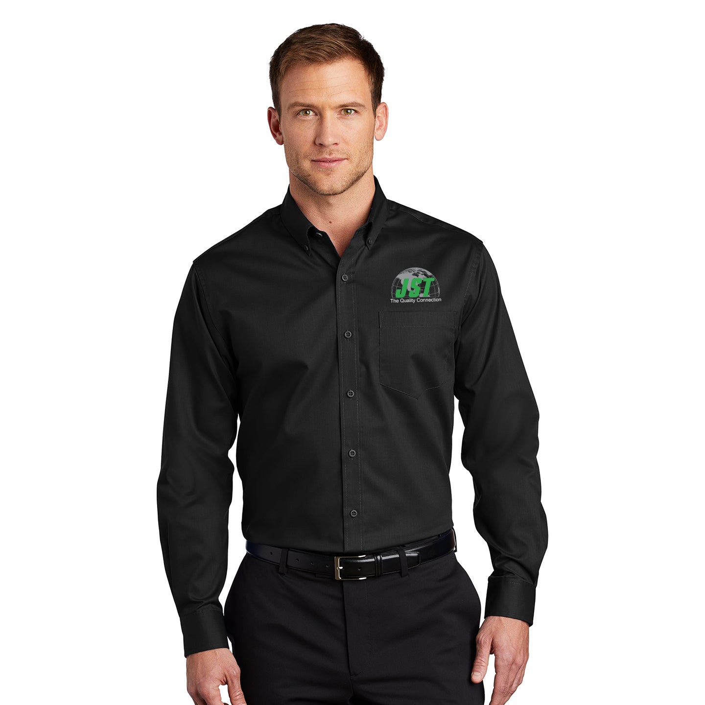 JST - Port Authority SuperPro Twill Embroidered Shirt