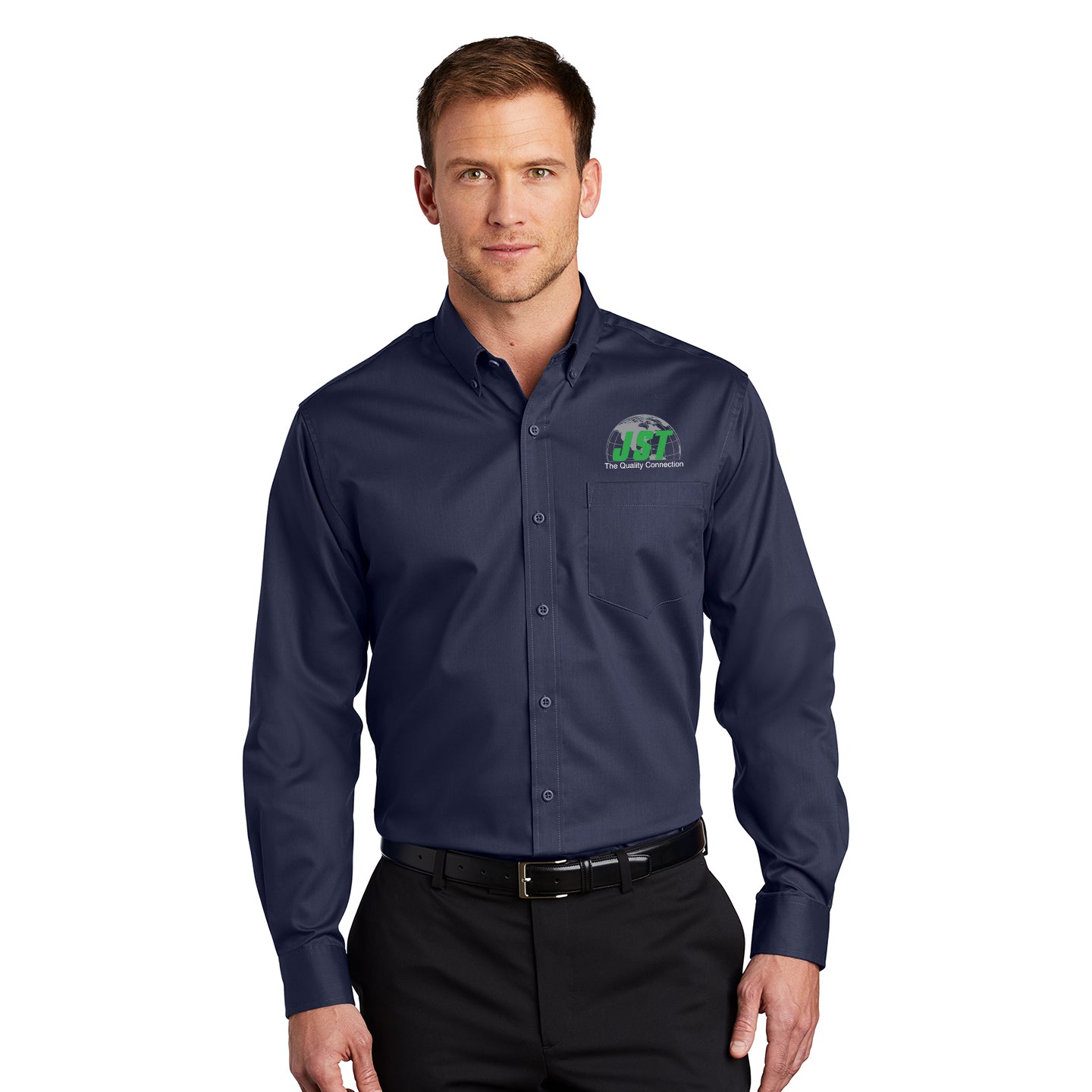 JST - Port Authority® SuperPro™ Twill Embroidered Shirt