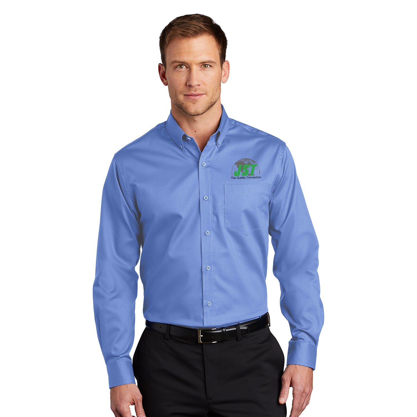 JST - Port Authority® SuperPro™ Twill Embroidered Shirt