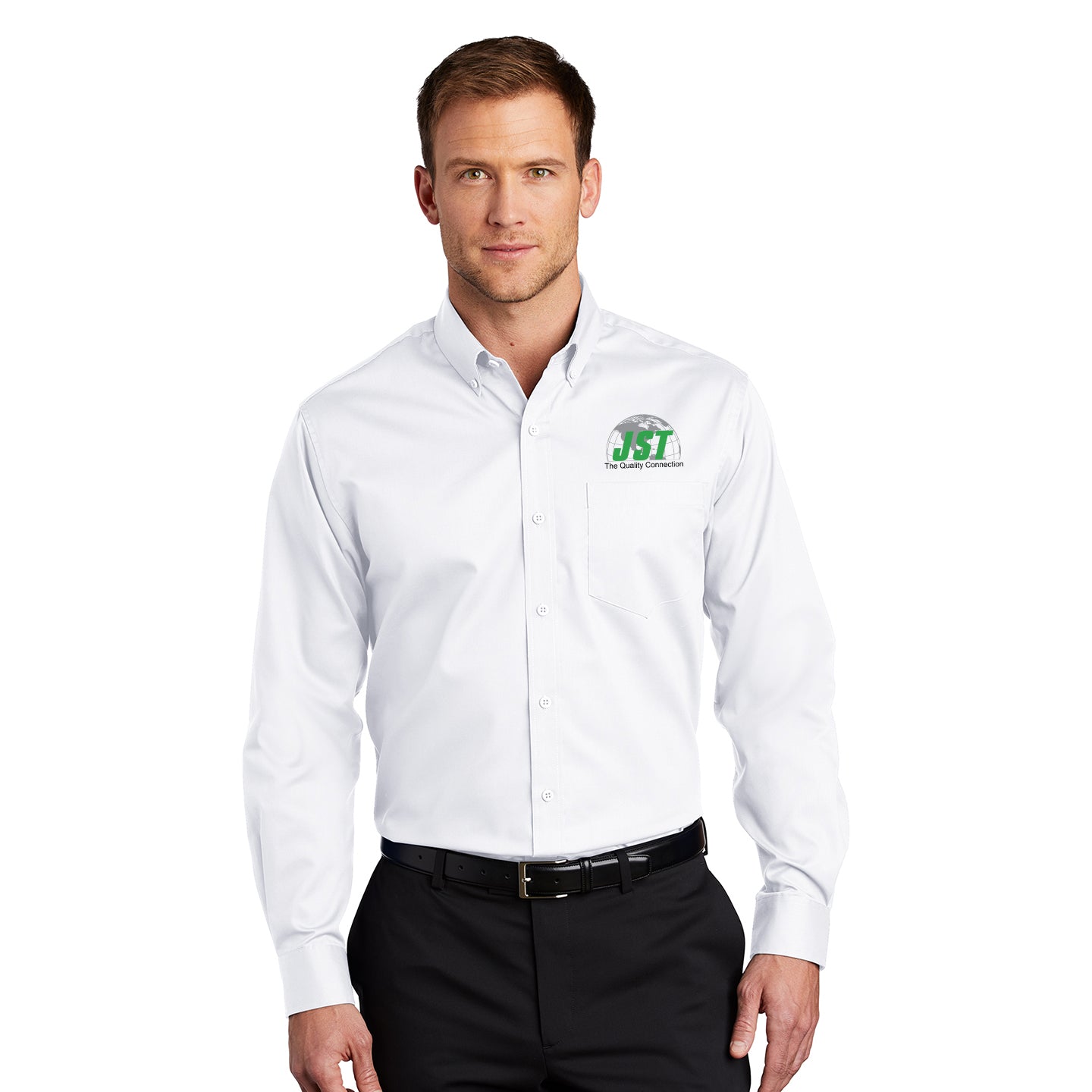 JST - Port Authority® SuperPro™ Twill Embroidered Shirt