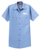 Nationwide Case Embroidered Red Kap® Long Size, Short Sleeve Industrial Work Shirt