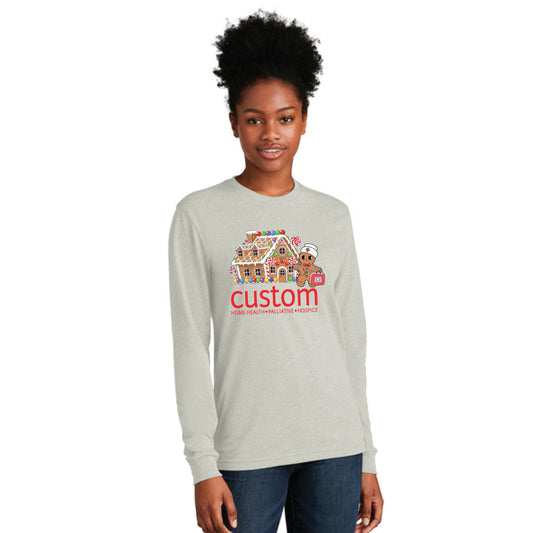 Custom Home Health - Gingerbread Unisex Next Level Long Sleeve T-Shirt
